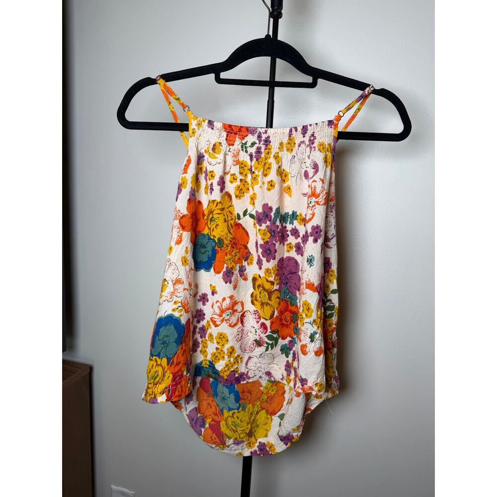 Floral Tank Top Anthropologie Size Medium